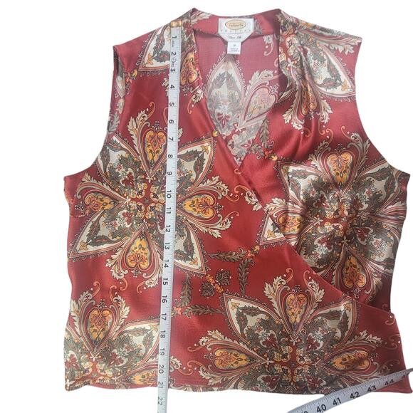 Talbots Petites Pure Silk Sleeveless Blouse Women's Size 12 - Picture 4 of 9